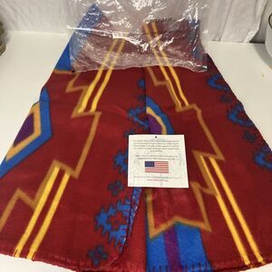 New Running Strong Southwestern American Indian Youth Fleece Throw 33”x 48.5”